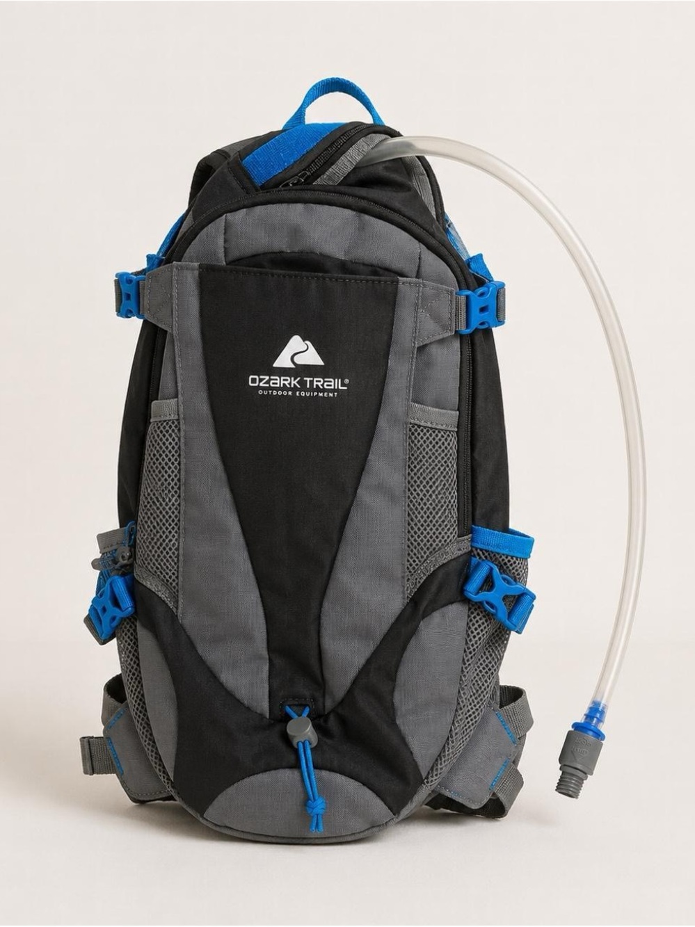 Ozark Trail Men's Black, Gray & Blue Hydration Pack